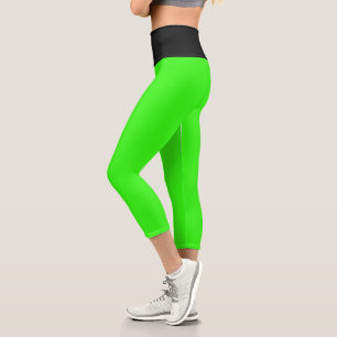 Neon Green Capri Leggings