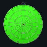 Neon Green Custom Colour Bright Colourful Gift Dartboard<br><div class="desc">Printed with solid neon green custom colour background!. Feel free to customize and add any text you wish or change the background colour.</div>