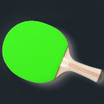 Neon Green Custom Colour Bright Colourful Gift Ping Pong Paddle<br><div class="desc">Printed with solid neon green custom colour background!. Feel free to customize and add any text you wish or change the background colour.</div>