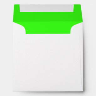 Neon Green Custom Square Envelope