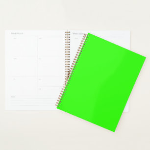 Neon Green Customizable Planner