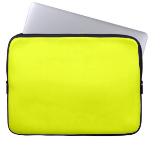 neon green fluorescent solid colour laptop sleeve