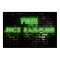 Neon Green Free Juice Sampling Poster