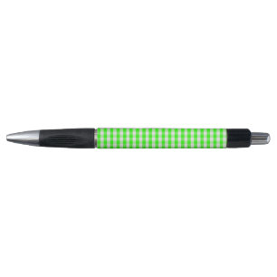 Neon Green Gingham Pattern by Shirley Taylor Pen