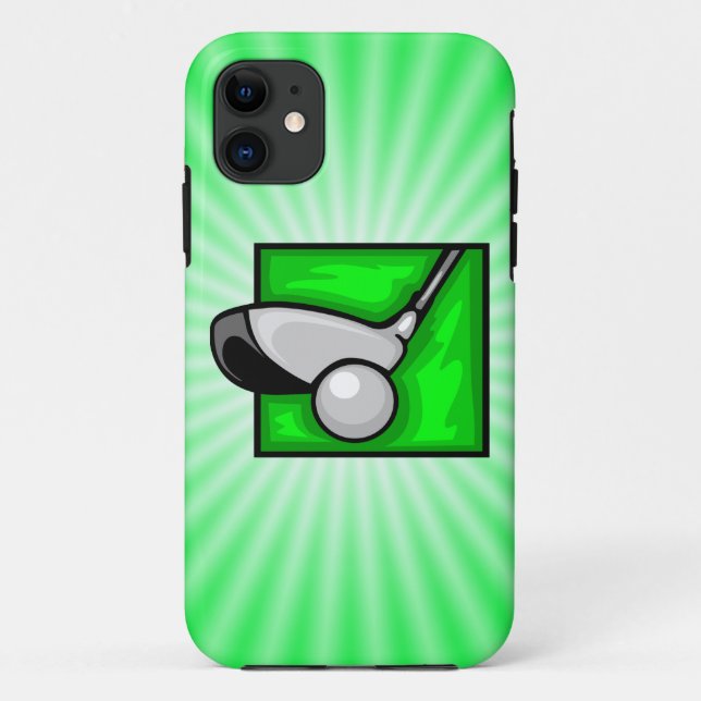 Neon Green Golf Case-Mate iPhone Case (Back)