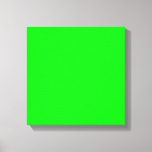 Neon green hex code 00FF00 Canvas Print