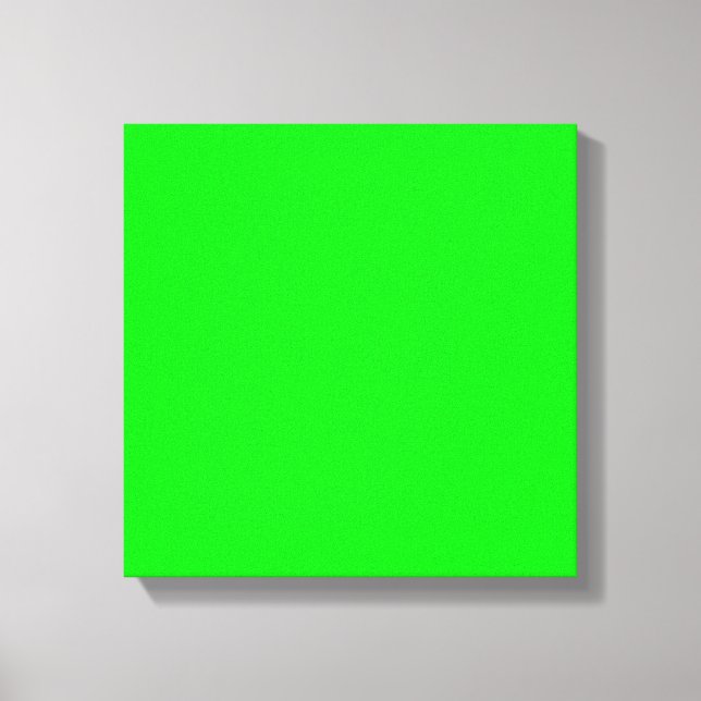 Neon green hex code 00FF00 Canvas Print (Front)