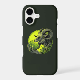 Neon Green Horned Beast Phone Case