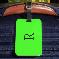 Neon Green Monograms Wedding Birthday Gift Favour