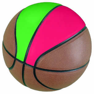 Neon Green & Neon Pink Custom Basketball