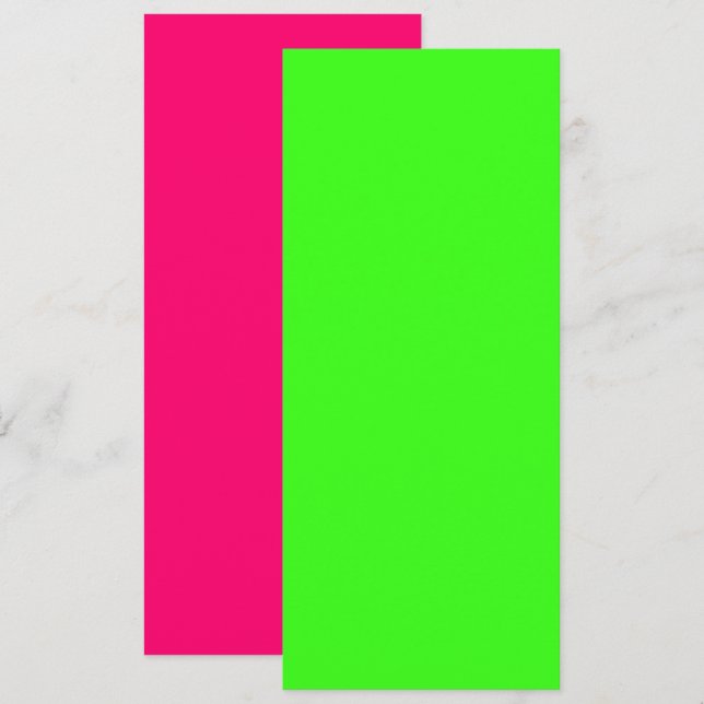 Neon Green & Neon Pink Save The Date – Customize (Front/Back)