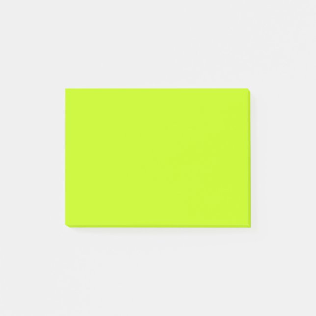 Neon Green Neon Yellow Highlighter Colour Vivid Post-it Notes (Front)