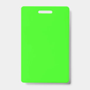 Neon Green Retractable Badge