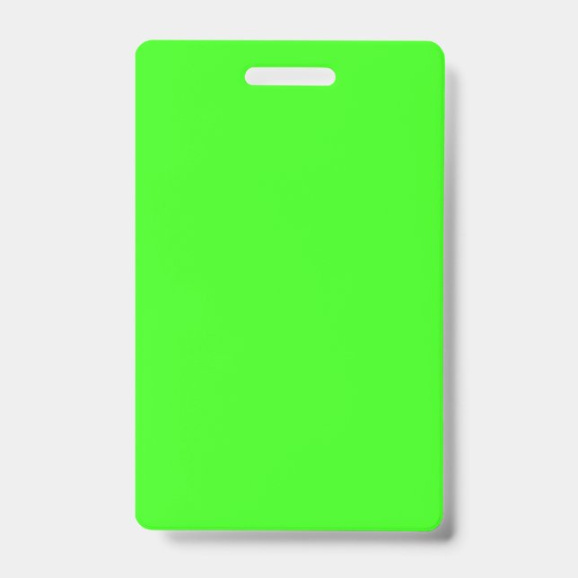 Neon Green Retractable Badge (Front)