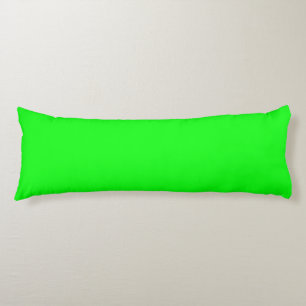 neon green screen, bright solid colour cool body pillow