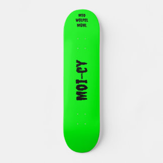 neon green skateboard