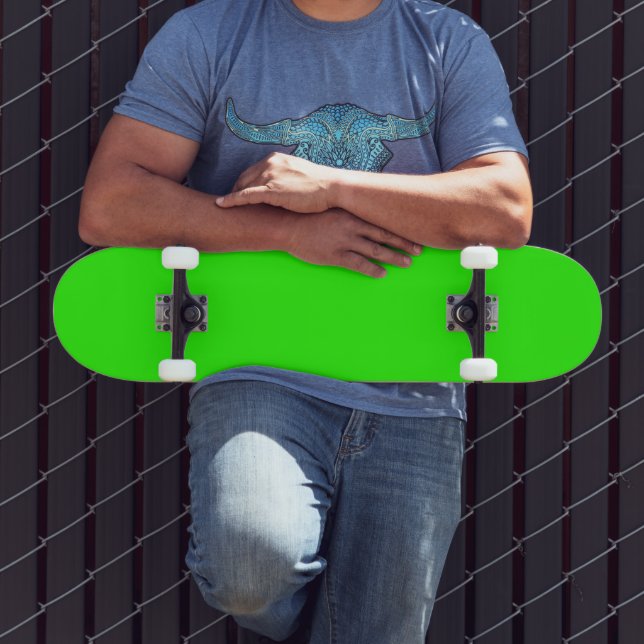 Neon Green Skateboard (Outdoor 3)