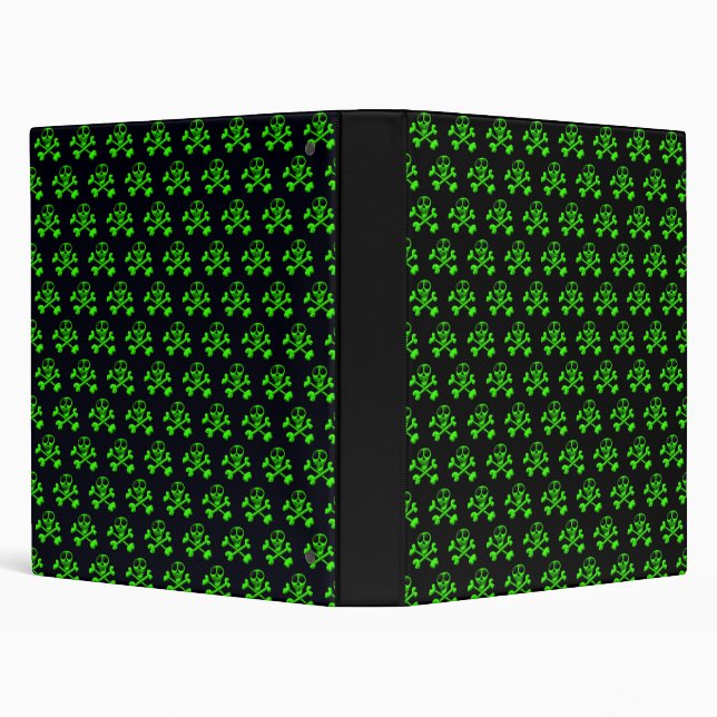 neon green skull binder (Background)