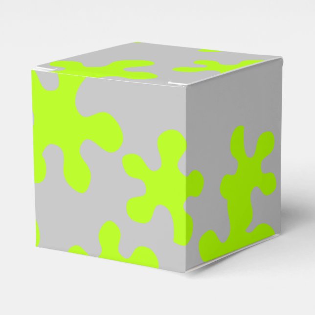 neon green slime grey fun kids gift favor box (Front Side)