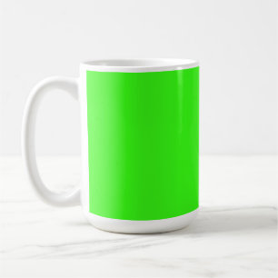 Neon Green Solid Color   Classic Coffee Mug
