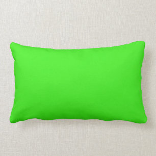 NEON GREEN (solid color) ~ Lumbar Pillow
