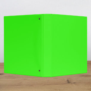Neon Green Solid Colour Binder