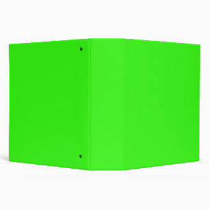 Neon Green Solid Colour   Classic Binder