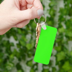 Neon Green Solid Colour   Classic Keychain