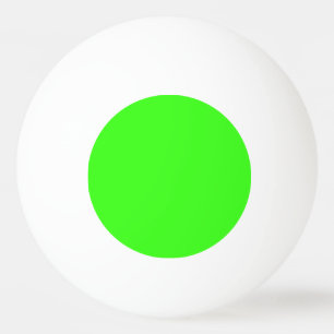 Neon Green Solid Colour   Classic Ping Pong Ball