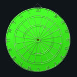 Neon Green Solid Colour Dartboard<br><div class="desc">Neon Green Solid Colour Modern Colour.</div>