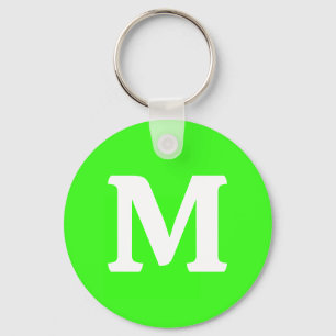 Neon Green Solid Colour  Keychain