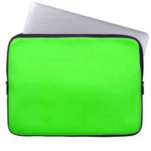 Neon Green Solid Colour Laptop Sleeve