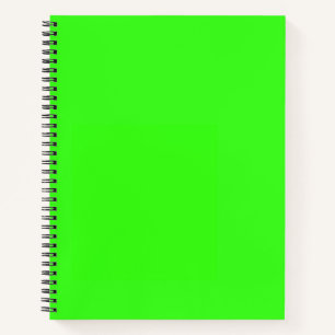 Neon Green Solid Colour Notebook