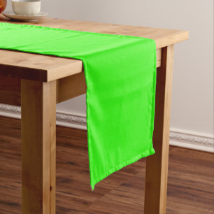 Neon Green Solid Colour Short Table Runner