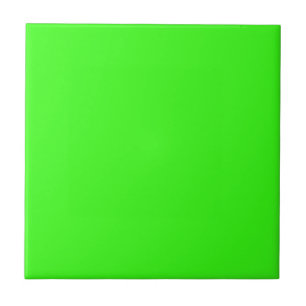 Neon Green Solid Colour Tile