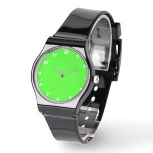 Neon Green Solid Colour  Watch