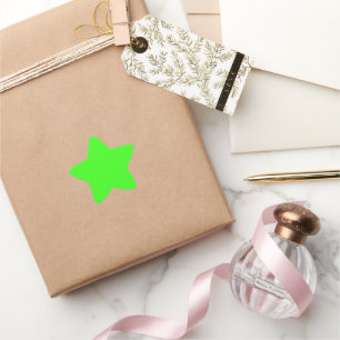 Neon Green Star Sticker