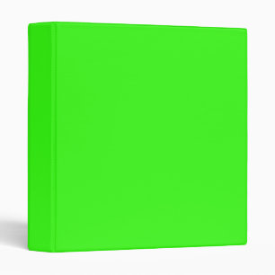 Neon Green Vinyl Binder
