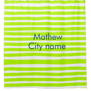 Neon green yellow retro stripes add name cityplace