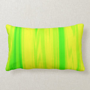 Neon Green Yellow Wash Throw pillow