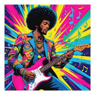 Neon Groove Collective — Psykedelisk Konst & Musik Photo Print