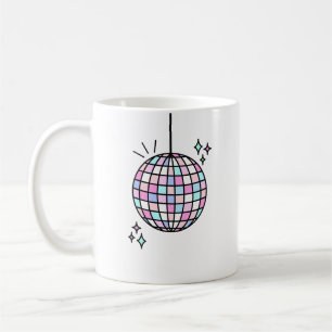 Neon Groovy Disco Ball Coffee Mug
