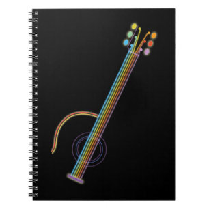 Neon Guitar Notebook