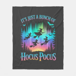 Neon Halloween Witches Png Fleece Blanket