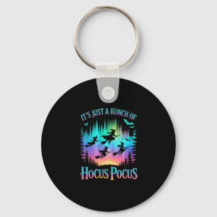 Neon Halloween Witches Png Keychain