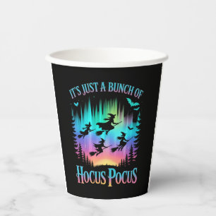 Neon Halloween Witches Png Paper Cups