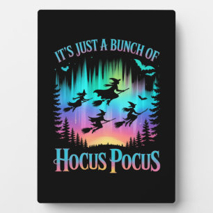 Neon Halloween Witches Png Plaque