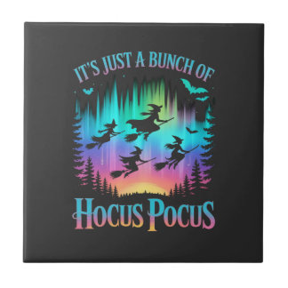 Neon Halloween Witches Png Tile
