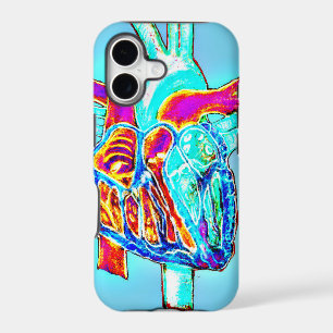 Neon Hand Drawn Anatomical Heart