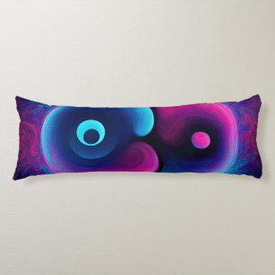 Neon Harmony: A Modern Interpretation of Yin Yang Body Pillow